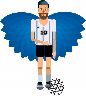 Lionel Messi illustration 